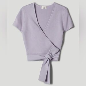 ARITIZIA PURPLE All Tied Up Sweater